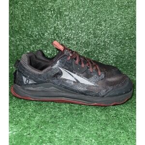 Altra Lone Peak 6 Mens Size 13 Black Red Hiking Running Shoes Comfort Sneakers